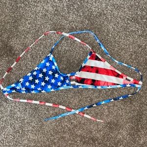 American flag Jolyn bikini top